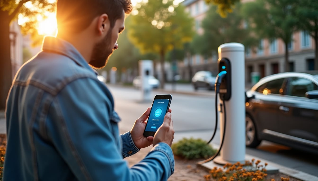 Illustration: Comprendre le rôle d’une application pour la borne de recharge d’un véhicule électrique