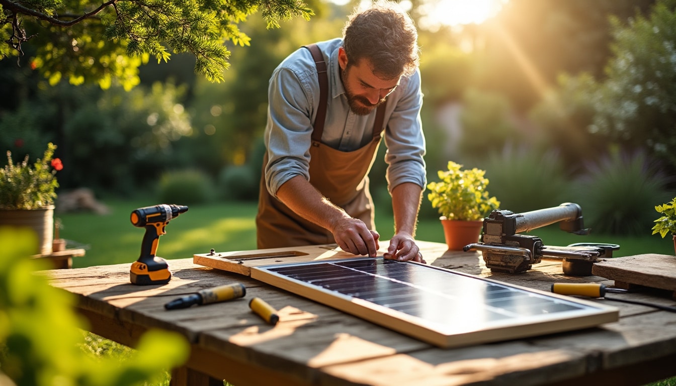 Fabriquer un support en bois pour panneau solaire : guide complet