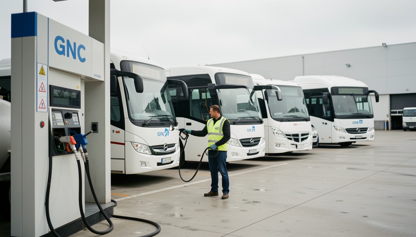 Gaz naturel comprimé pour les flottes et le transport