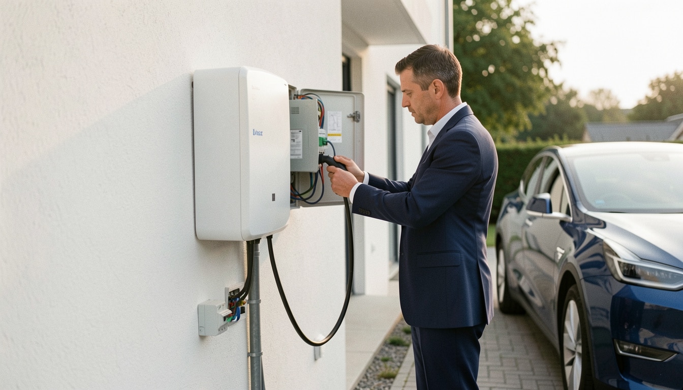 Branchement d’une borne de recharge à domicile